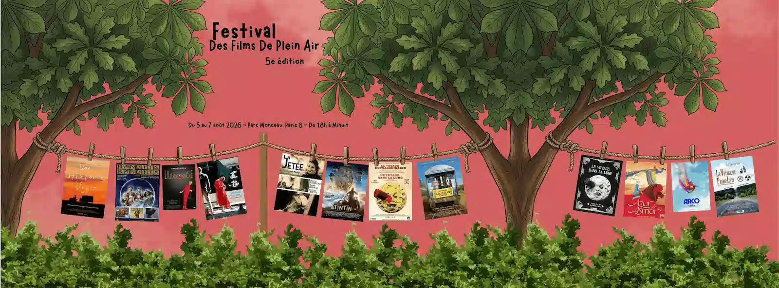 Banner of the 5th edition of the Open Air Film Festival
