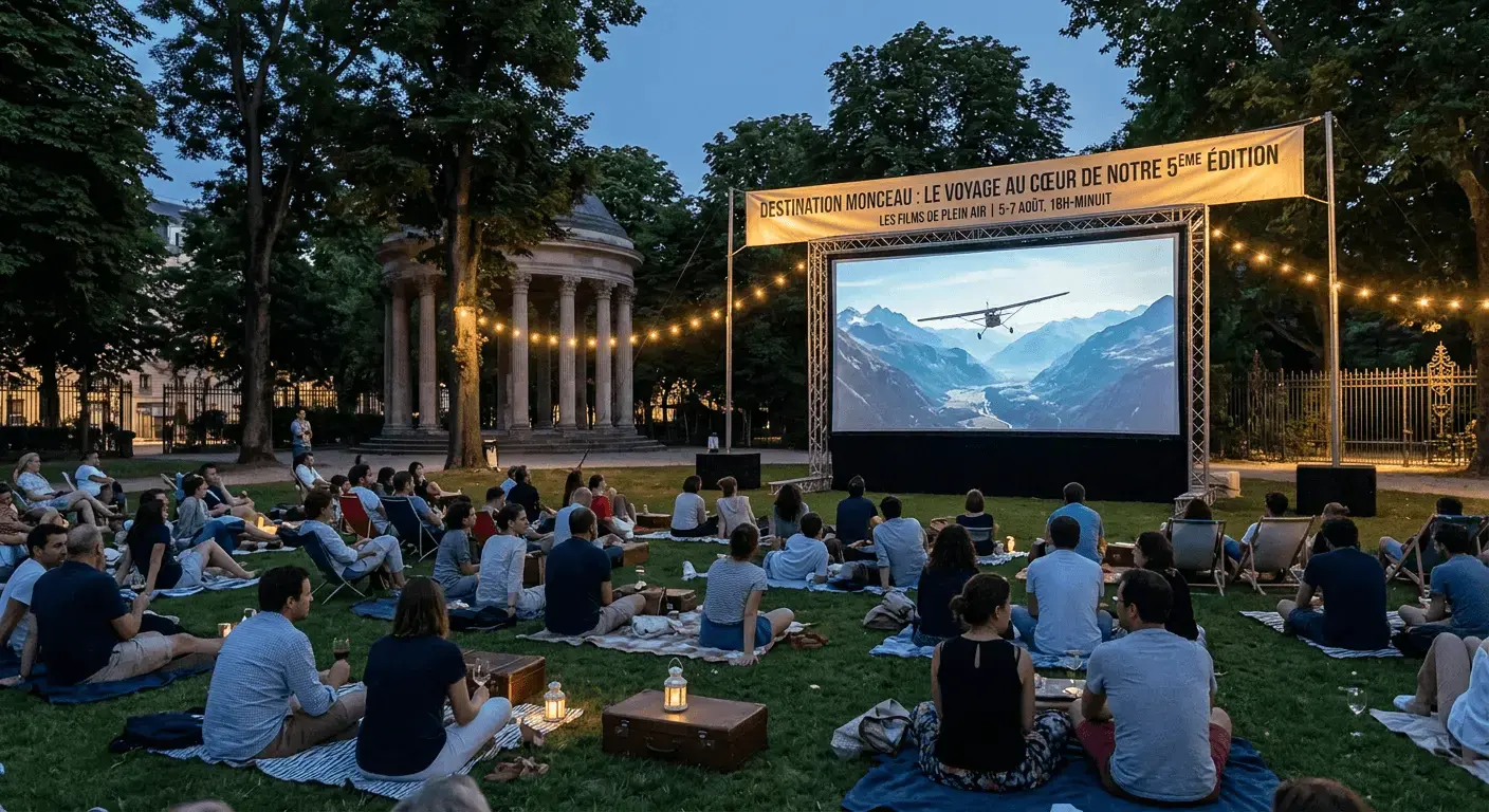 Photo of the festival at Parc Monceau