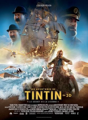 affiche film Les Aventures de Tintin : Le Secret de la Licorne